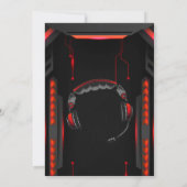 Rote Game Truck Geburtstagsparty Einladung (Rückseite)