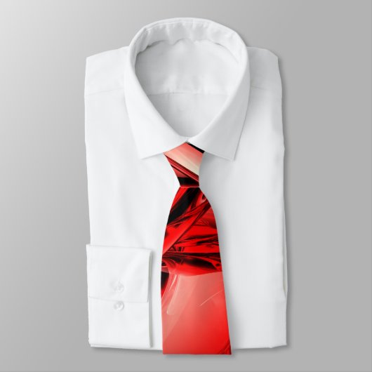 Rote Gamma-Strahlungs-abstrakte Krawatte (Gebunden)