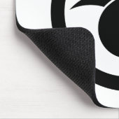 Rote Gans im Kreis Mousepad (Ecke)