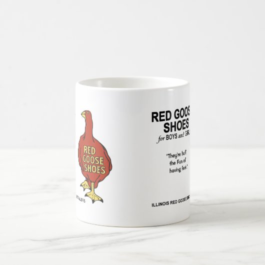 Rote Gänse von Illinois Kaffeetasse (Mittel)