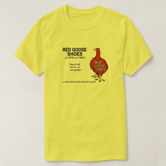 Rote Gänse von Illinois T-Shirt (Design vorne)