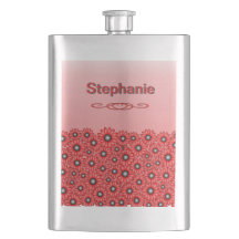 Rote Gänseblümchen-Blumen-Klassische-Flasche