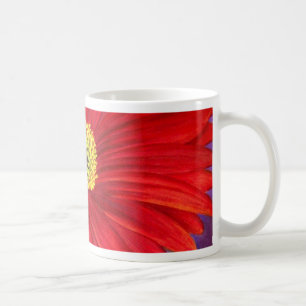 Rote Gänseblümchen Gerber Blumen-Malerei-Kunst - Kaffeetasse