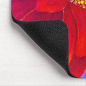 Rote Gänseblümchen Gerber Blumen-Malerei-Kunst - Mousepad (Ecke)