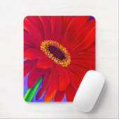 Rote Gänseblümchen Gerber Blumen-Malerei-Kunst - Mousepad (Mit Mouse)