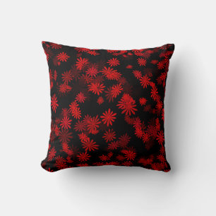 Rote Gänseblümchen Kissen