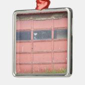 Rote Garagen-Tür Ornament Aus Metall (Links)