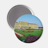 Rote Gärten am Eingang von Schonbrunn Palac Magnet (Vorderseite/Rückseite)