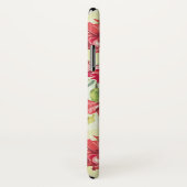 Rote Gartennelken auf Grün mit Schmetterlingen Case-Mate iPhone Hülle (Hinten/Rechts)