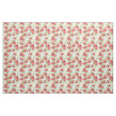 Rote Gartennelken auf Grün mit Schmetterlingen Stoff (Fat Quarter (45,7 x 55,9 cm))
