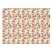 Rote Gartennelken auf Grün mit Schmetterlingen Tischdecke (Vorderseite (Horizontal))