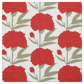 Rote Gartennelken Stoff (Muster)