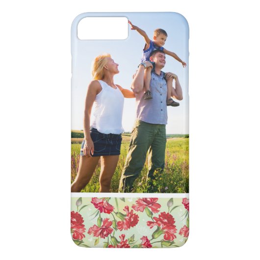 Rote Gartennelken u. Schmetterlinge des Case-Mate iPhone Hülle (Rückseite)