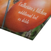 Rote GartenTomaten Personalisiert Schneidebrett (Ecke)