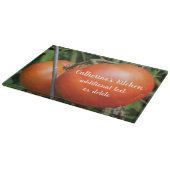 Rote GartenTomaten Personalisiert Schneidebrett (Ecke)