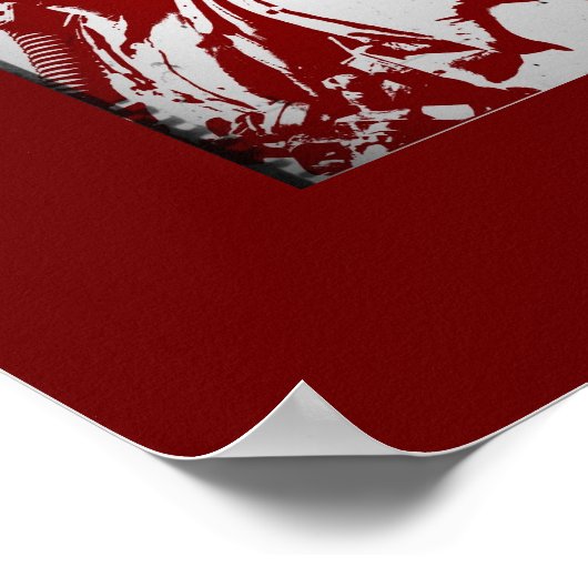 Rote Gasmasken Poster (Ecke)