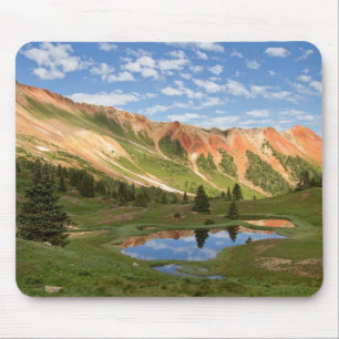 Rote Gebirgsreflexion Mousepad