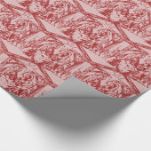 Rote Geburt Geschenkpapier (Ecke)