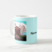 Rote Gedeckte Brücke Kaffeetasse (Vorderseite Links)
