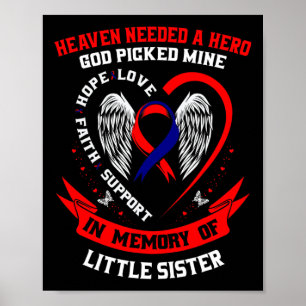 Rote Gedenkstätte spendet kleine Schwester Herzkra Poster