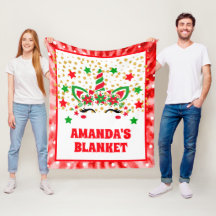 Rote Gefärbte Krawatte Einhorn Weihnachten Persona