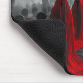 Rote Geister haben sich auf dem Friedhof versammel Mousepad (Ecke)