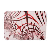 Rote, gekrümmte Spuren auf hellem Hintergrund Badematte (Vorderseite)