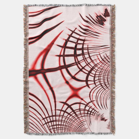 Rote, gekrümmte Spuren auf hellem Hintergrund Decke (Vorderseite Vertikal)