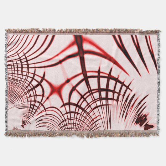 Rote, gekrümmte Spuren auf hellem Hintergrund Decke (Vorderseite)