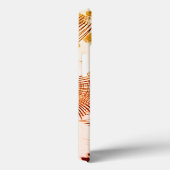 Rote, gekrümmte Spuren mit gealterter Wirkung Case-Mate iPhone Hülle (Rückseite / Rechts)