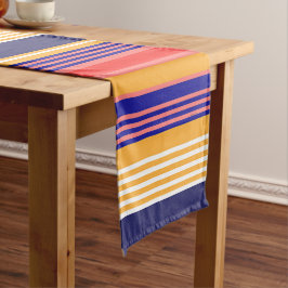 ROTE GELBE BLUE STRIPEN KURZER TISCHLÄUFER