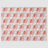 Rote Gelbe Blume Arabian Nacht Quinceñera Seidenpapier (Vorderseite)