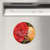 Rote Gelbe Rose Magnet (In Situ (Geschirrspüler))