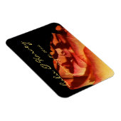 Rote gelbe Rose Persönliche Hochzeit Magnet (Rechte Seite)