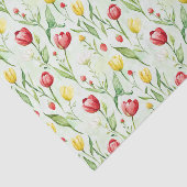 Rote gelbe Tulpen Geburtstag Seidenpapier (Ausschnitt)