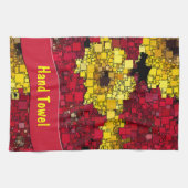 Rote, gelbe und goldene Mini-Boxen Küchentuch (Horizontal)