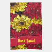 Rote, gelbe und goldene Mini-Boxen Küchentuch (Vertikal)