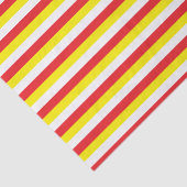 Rote, gelbe und weiße Streifen Seidenpapier (Ausschnitt)