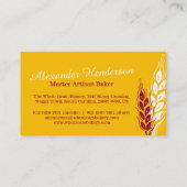 Rote gelbe Visitenkarten der Visitenkarte (Rückseite)