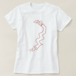 Rote Geoglyphen Nazca Lines Alte Außerirdischen Dr T-Shirt