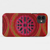 rote geometrische Phonecase Case-Mate iPhone Hülle (Rückseite (Horizontal))