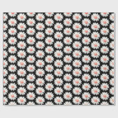 Rote Gepunktete Margeriten Geschenkpapier (Flach)
