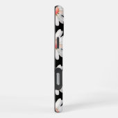 Rote Gepunktete Margeriten iPhone Hülle (Rechte Seite)