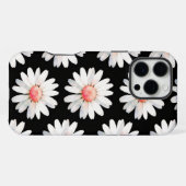 Rote Gepunktete Margeriten iPhone Hülle (Rückseite (Horizontal))