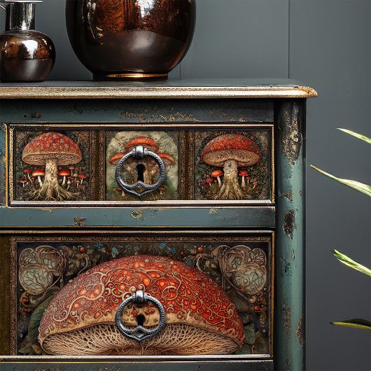 Rote Gepunktete Pilgerreise in die Schweiz Seidenpapier