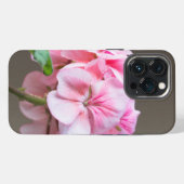 Rote Geranienblüte iPhone Hülle (Rückseite (Horizontal))