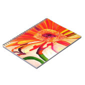 Rote Gerbera Blume Aquarellmalerei Notizblock (Linke Seite)