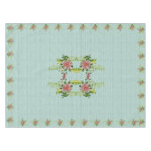 Rote Gerbera Daisy w/Greenery 52" x 70" Tischdecke (Vorderseite (Horizontal))