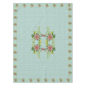 Rote Gerbera Daisy w/Greenery 52" x 70" Tischdecke (Vorderseite)