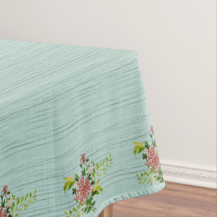Rote Gerbera Daisy w/Greenery 52" x 70" Tischdecke